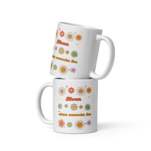 White glossy mug